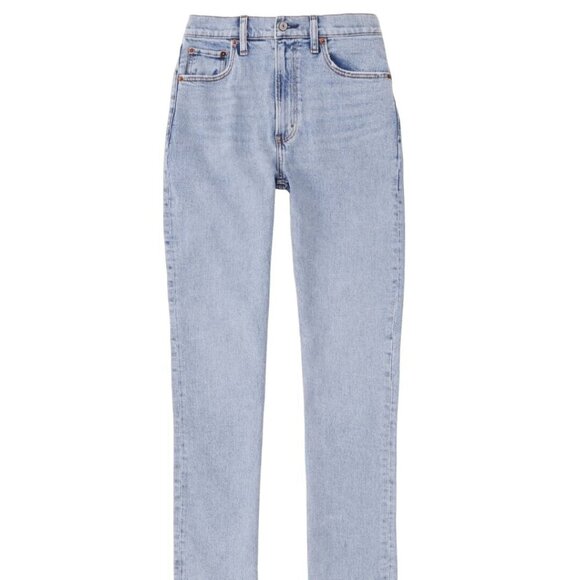 Abercrombie Curve Love The 90s Skin Straight Ultra High Rise Jeans Size 25/0 - Picture 1 of 9